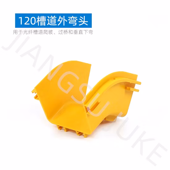 Kit de spinout de trompete de PVC amarelo e outras peças de canal de fibra